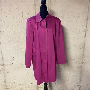 Pink trench coat size large